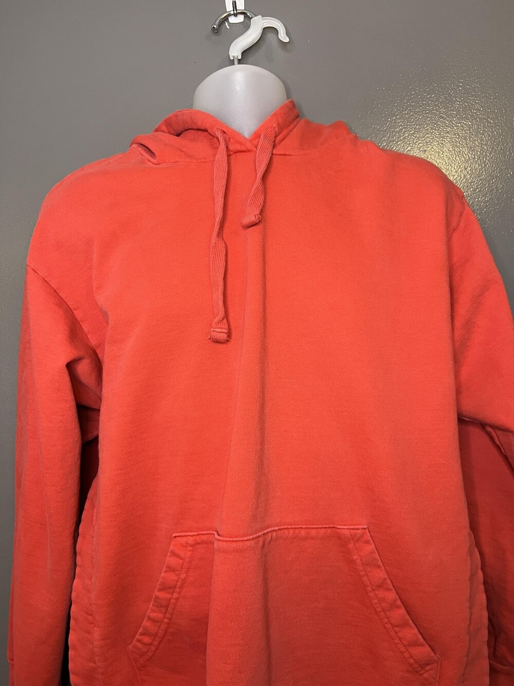 FP Movement Hoodie Tunic Womens M/L Orange Terry Side Slit Kangaroo Pocket